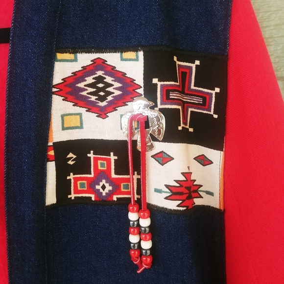 VTG Aztec Native American Jacket Southwestern - Picture 6 of 8